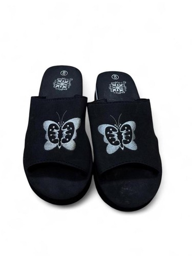 Women black sandal - black,