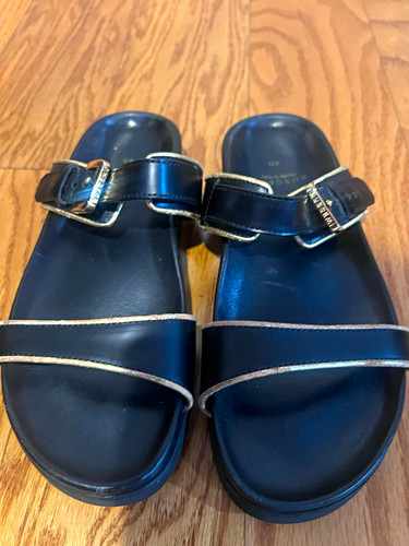 Buscemi black leather - buscemi, slide