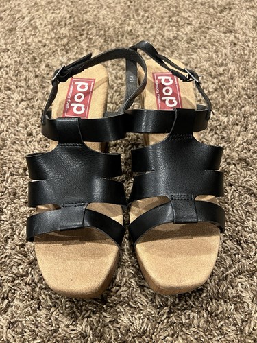 Pop black strappy - pop,